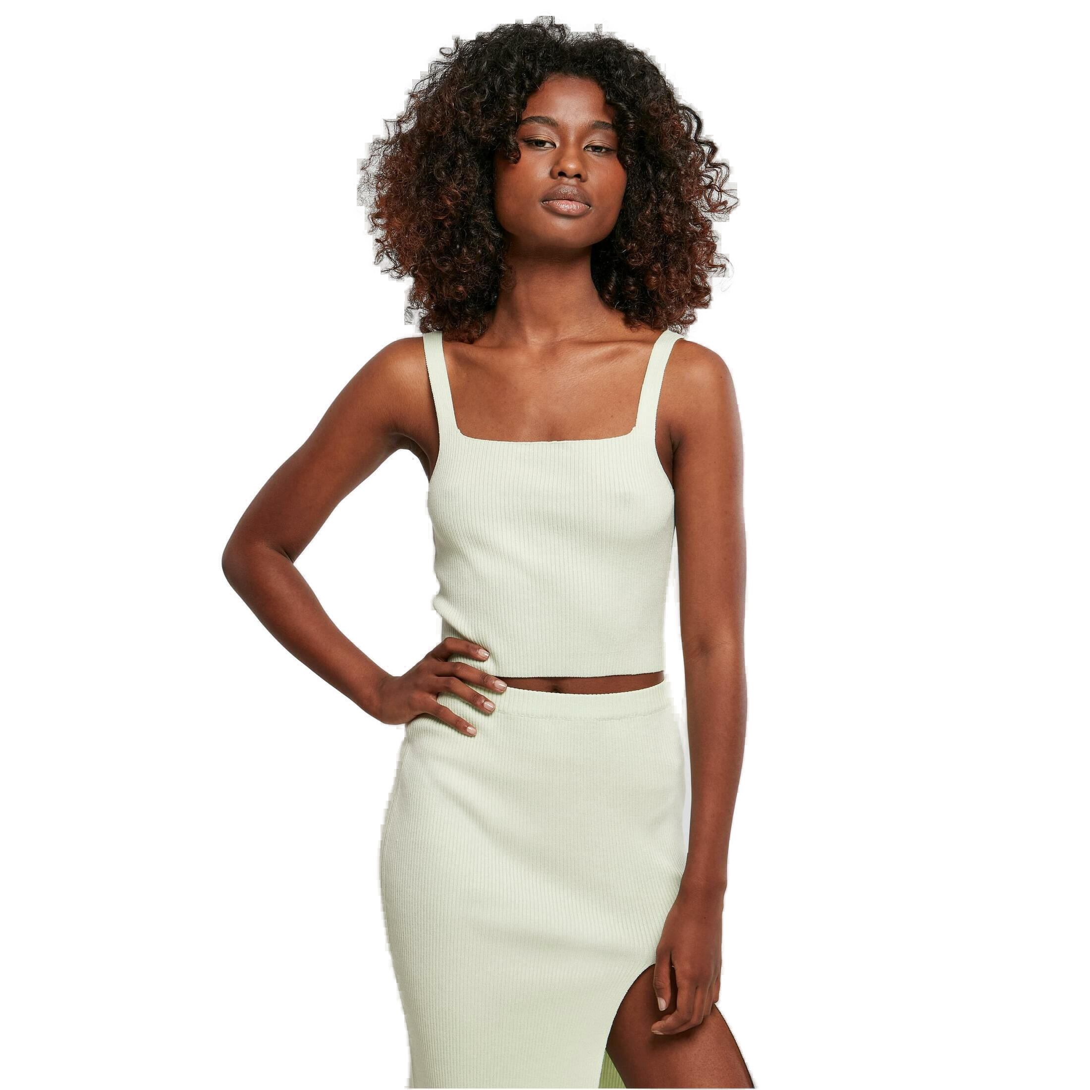 URBAN CLASSICS Women's short knitted tank top Urban Classics