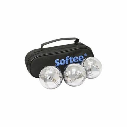 Lot de 3 boules de pétanque 3 lignes Softee