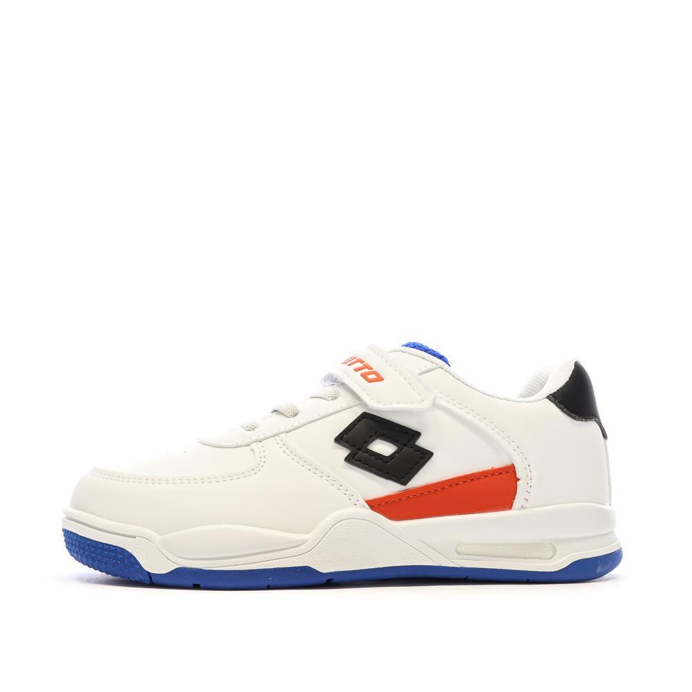Lotto Verona Boys' White/Black/Red Trainers