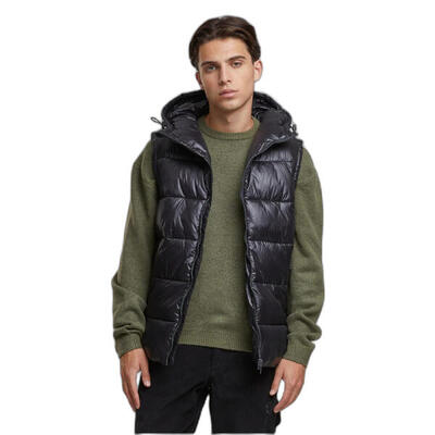 Mouwloze jas met capuchon urban classics