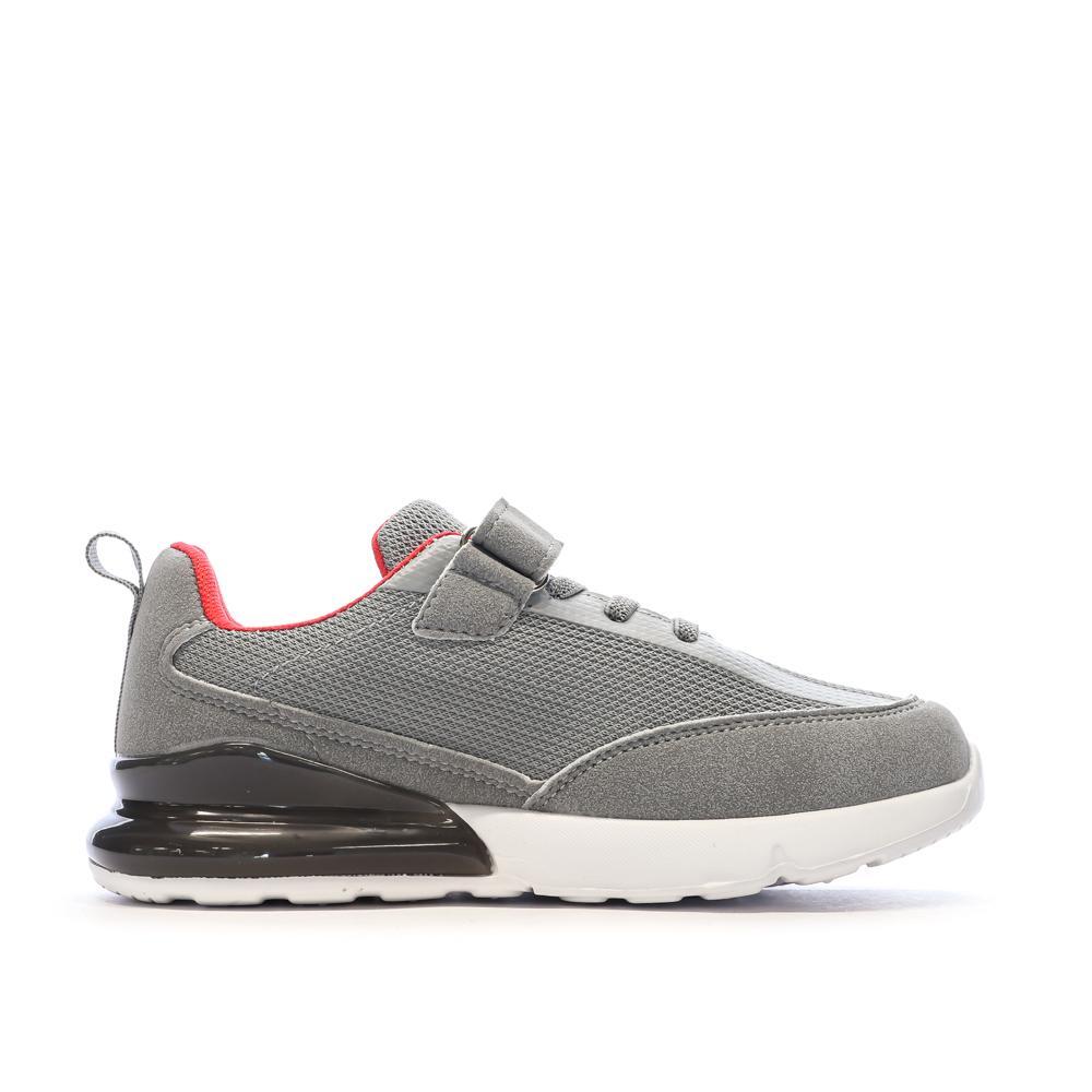 Lotto Novara Jongens Sneakers Grijs/Wit 3/7