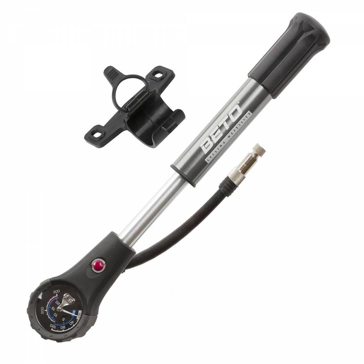 BETO Minipomp voor ventiel met manometer Beto 300psi 21bar