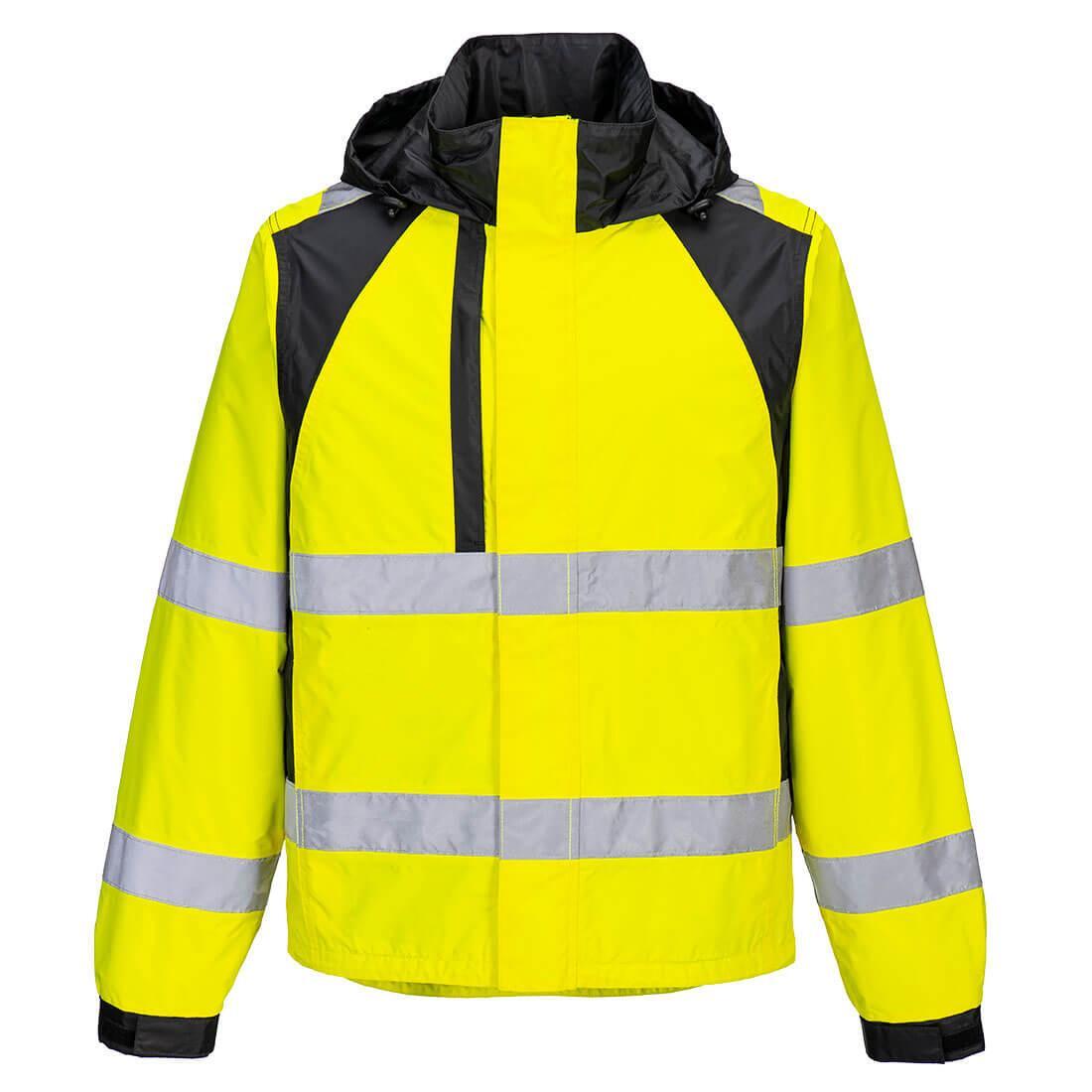 PORTWEST WX2 Eco HiVis Waterdichte jas voor volwassenen (Geel/zwart)