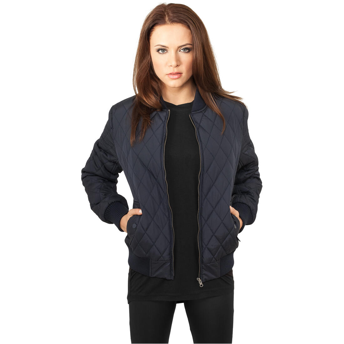 Urban Classics - Parka Femme Urban Classic Diamond Nylon - Parka - Bleu - 36 Xs - Decathlon
