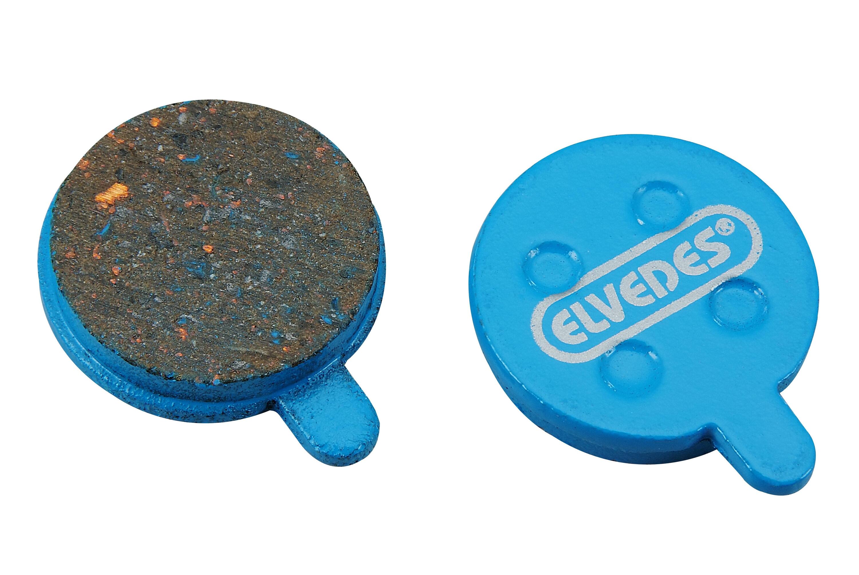 Par de pastilhas de travão mecânico orgânico para bicicletas Elvedes Alhonga SNG 2/2
