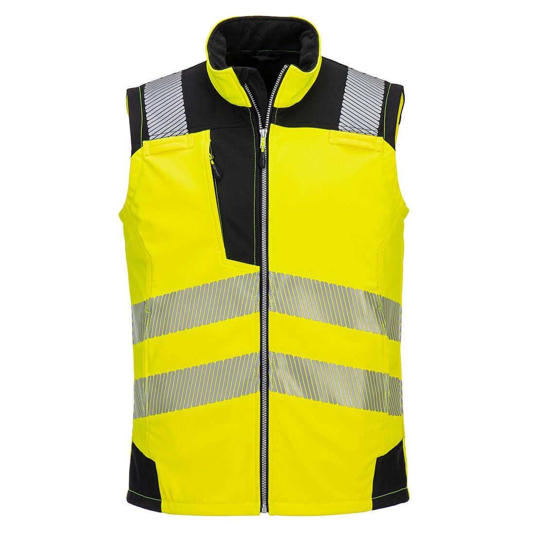 PORTWEST HiVis Softshell 3laags jack voor volwassenen (Geel/zwart)