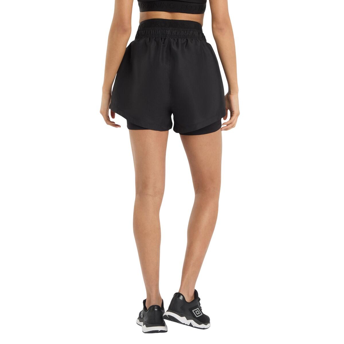 Pantaloncini Allenamento Donna Umbro Pro Nero 2/4