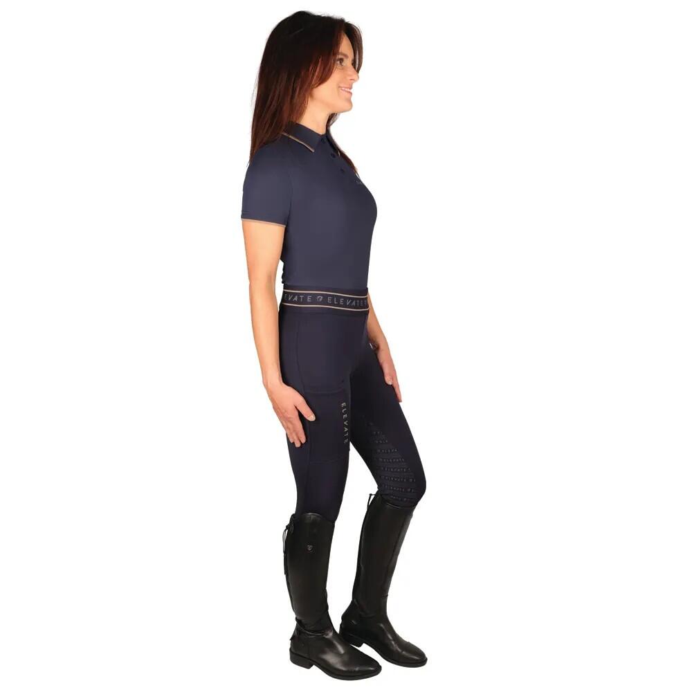 Womens/Ladies Elevate Allure Polo Shirt (Navy/Fossil) 2/4