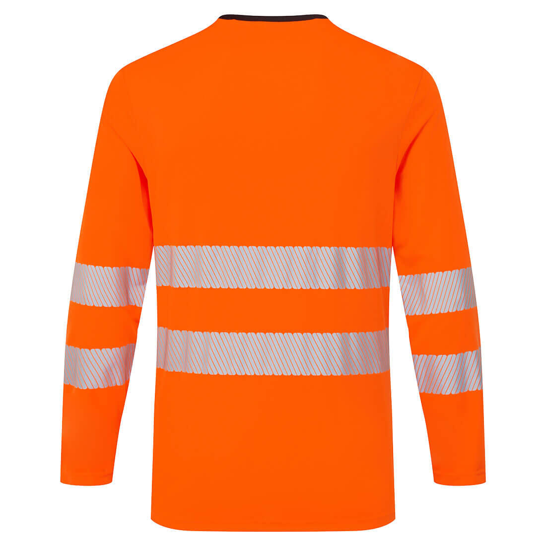 Mens DX4 HiVis LongSleeved TShirt (Orange/Black) 2/2