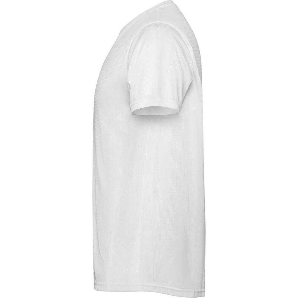 Heren Estoril Tshirt met korte mouwen (Wit) 3/4