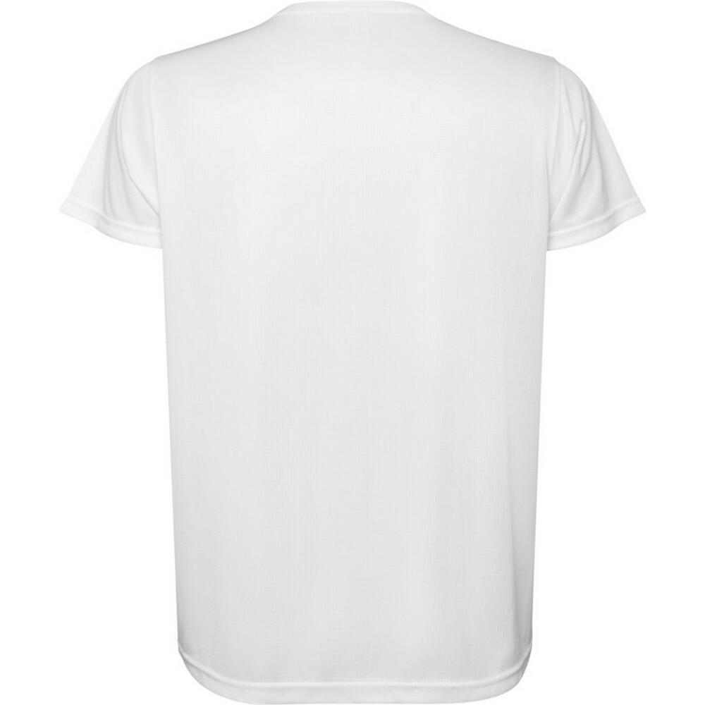 Heren Estoril Tshirt met korte mouwen (Wit) 2/4