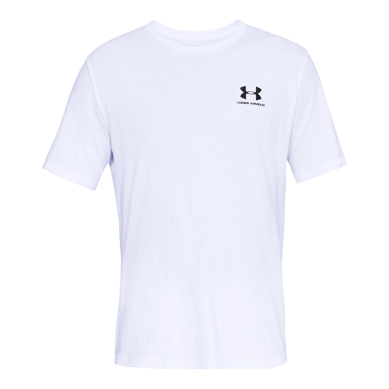 UNDER ARMOUR Mens Sportstyle ShortSleeved TShirt (White/Black)