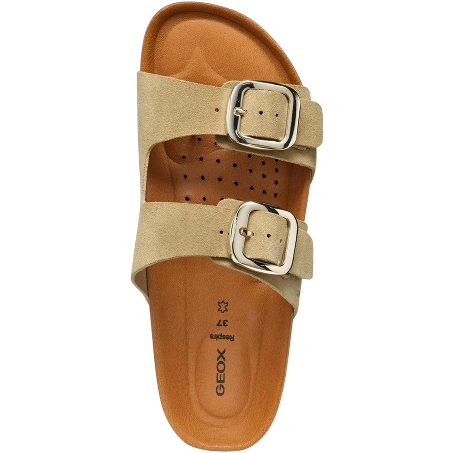 Womens/Ladies D Brionia H Leather Sandals (Light Taupe) 4/4