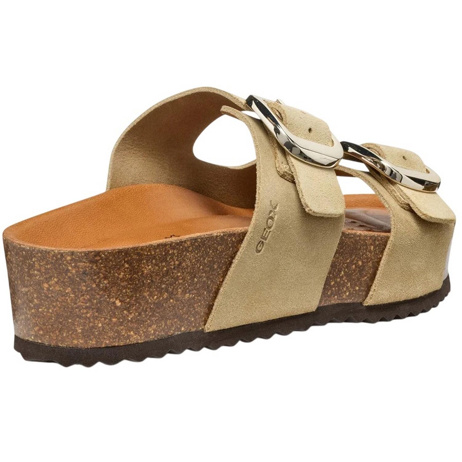 Womens/Ladies D Brionia H Leather Sandals (Light Taupe) 2/4