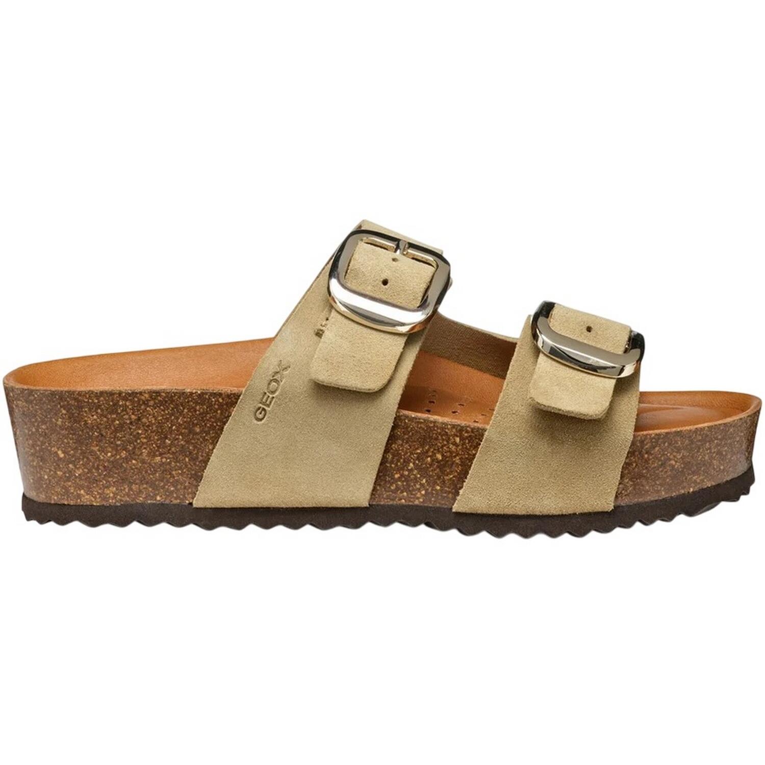 Womens/Ladies D Brionia H Leather Sandals (Light Taupe) 3/4