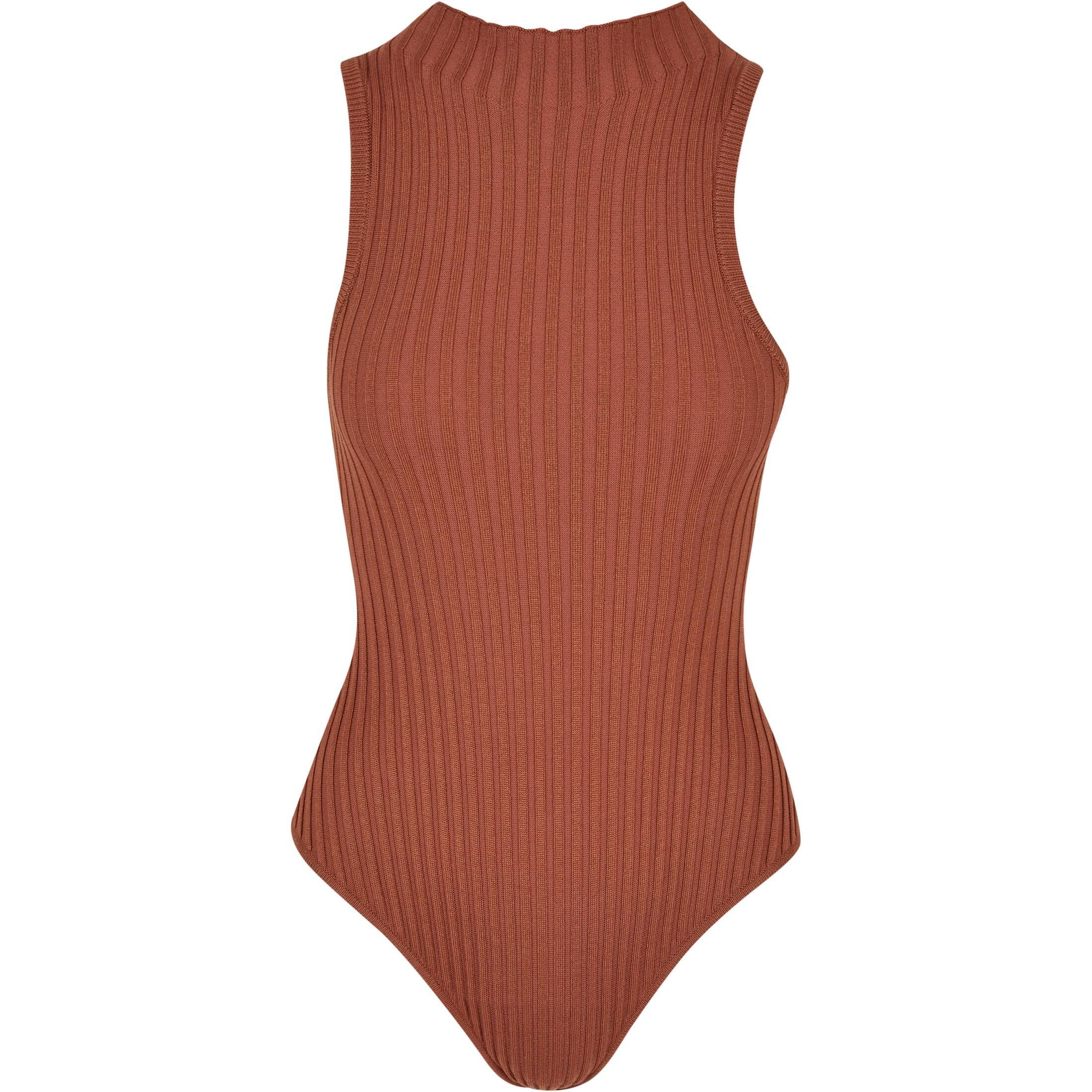 Urban Classics - Body Sans Manches Tricot Côtelé Femme Urban Classics - Combinaison Sèche - Rouge - 56 3xl - Decathlon