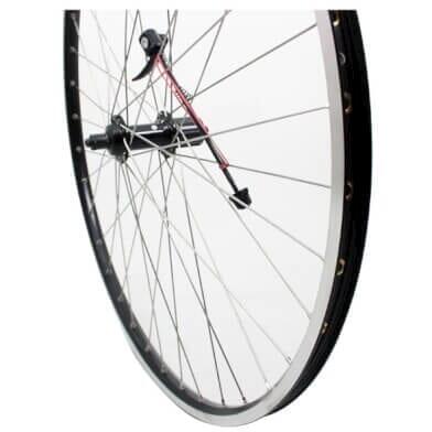 Ruota posteriore Roland 28 FH-QC400 cerchio ZAC19 nero raggi inox.