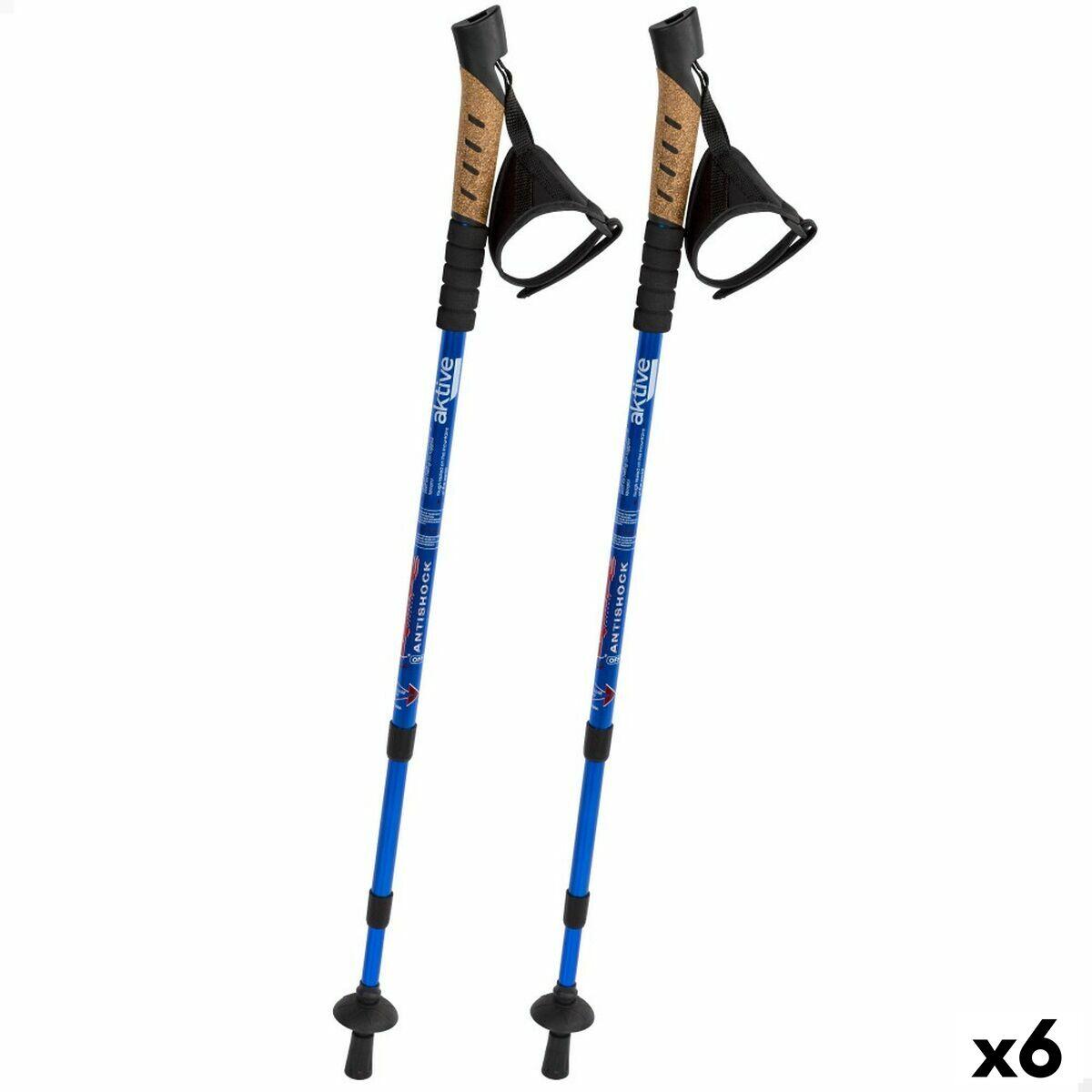 Aktive - Jeu De 2 Bâtons De Trekking Aktive 6 Unités - Bâtons De Trail - Multicolore - No Size - Decathlon