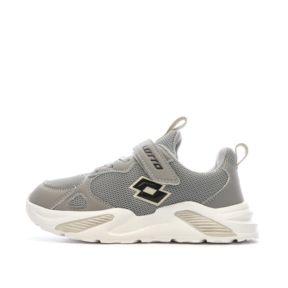 Lotto Bologna Boys' Grey and White Trainers