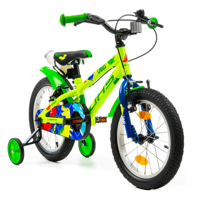Bicicleta Copii DHS Dino, Verde Reambalat