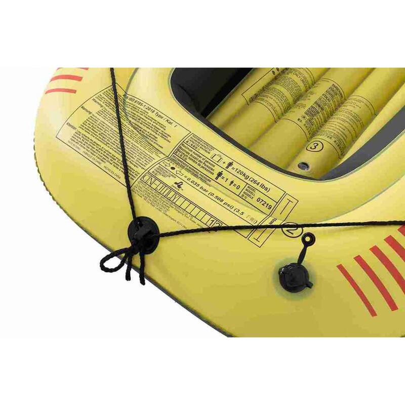 Barca Tropicana JILONG 100-22, 185 cm x 98 cm x 28 cm, maro/galben