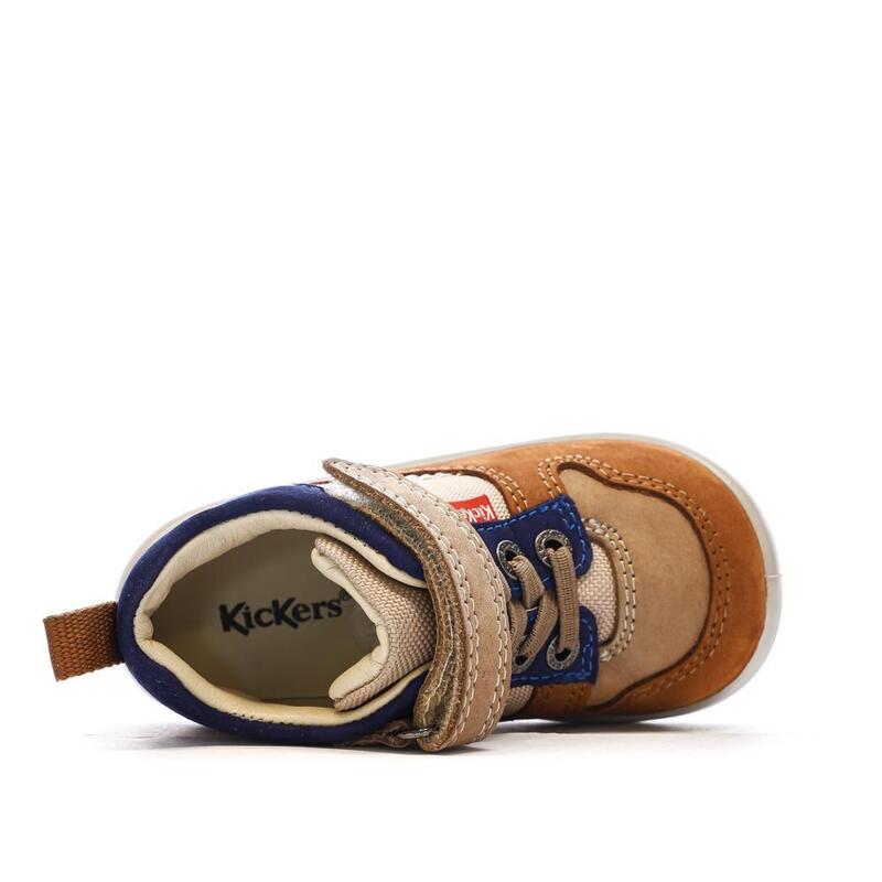 Baskets Hautes Maron/Beige Garçon Kickers Bottillon