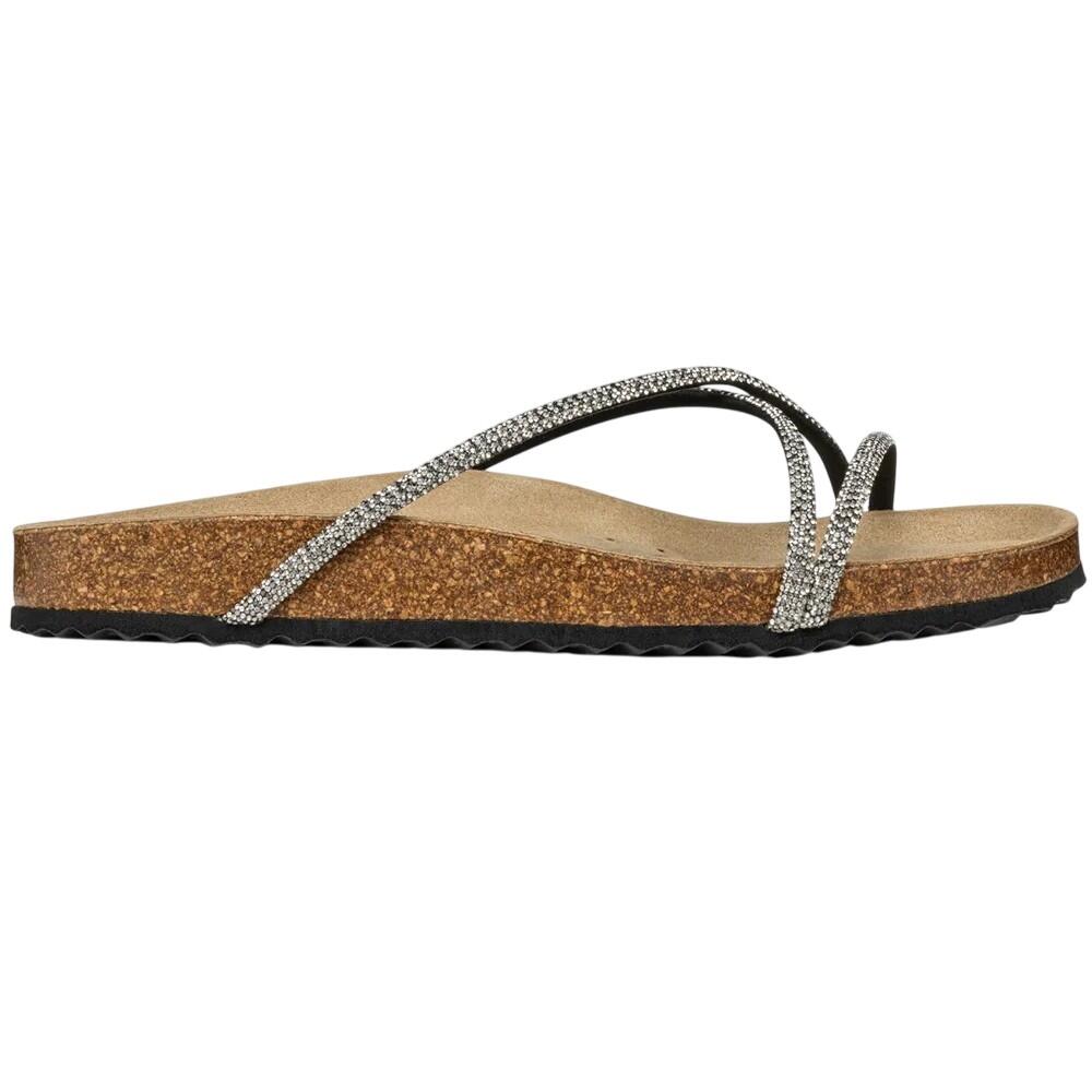 Sandalen "D Brionia R" Damen Schwarz/Silber 3/4