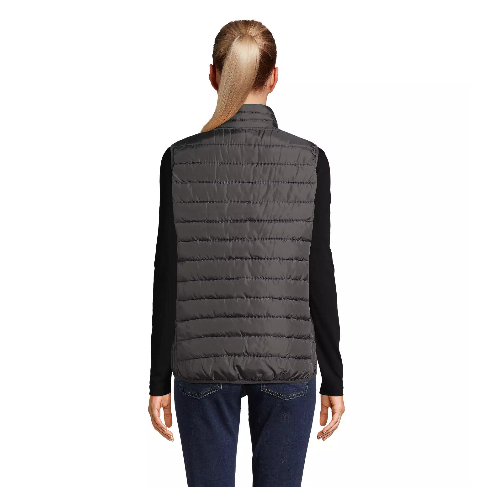 Sol's - Doudoune Sans Manches Femme Sol's Stream - Doudoune Synthétique - Gris|marron - 40 M - Decathlon