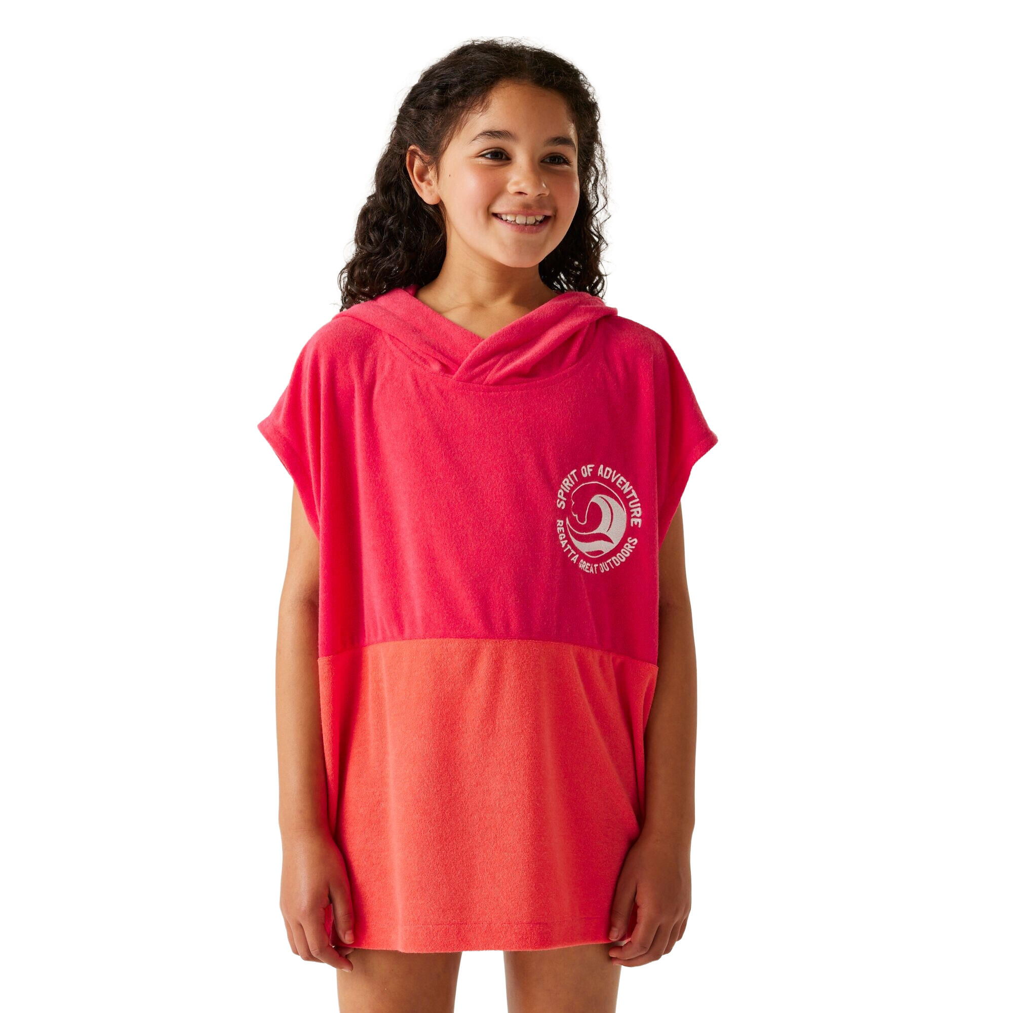 Accappatoio Bambini Regatta Spirit Of Adventure II Pop Fiore Di Pesca 4/5