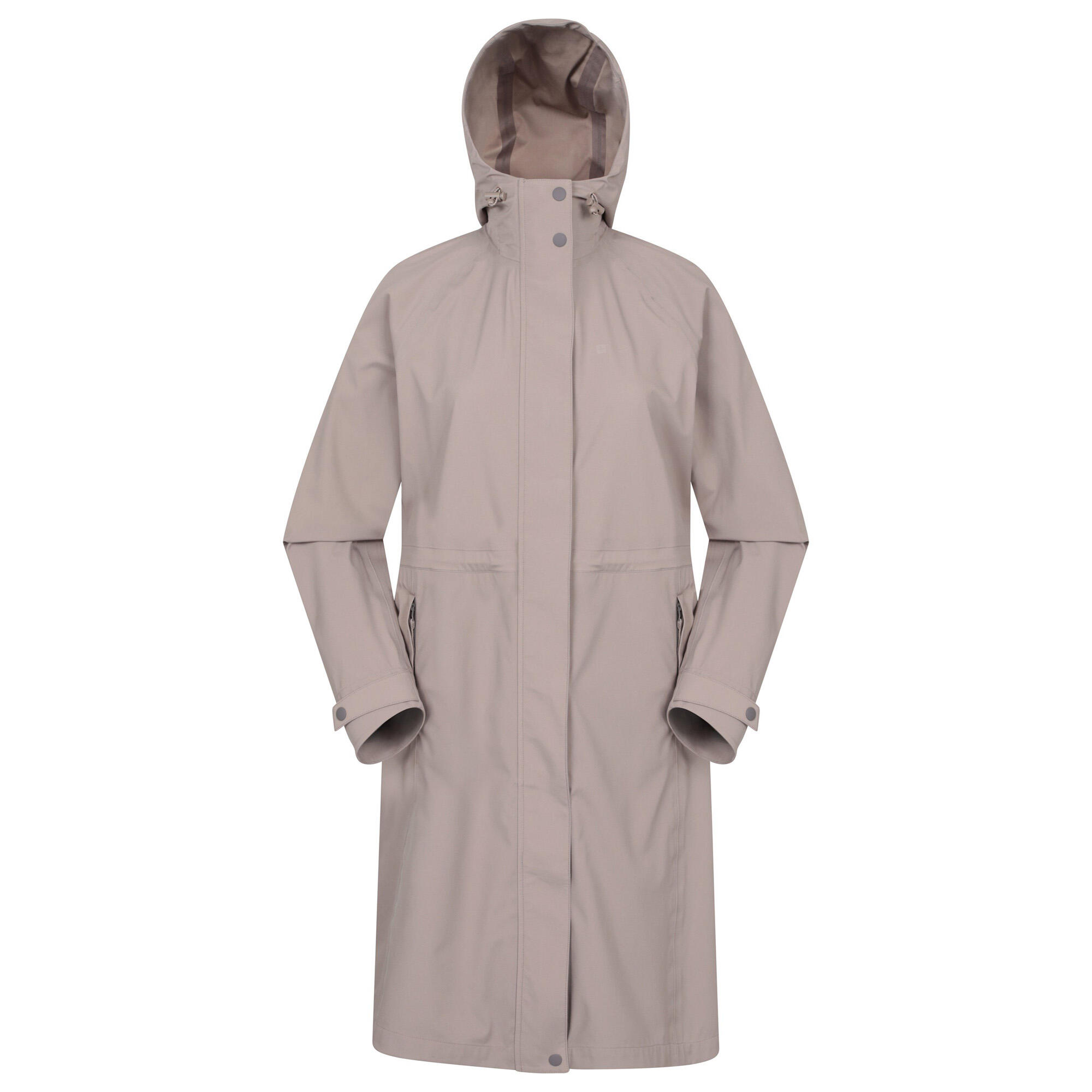 ANIMAL Womens/Ladies Jade Waterproof Lightweight Long Raincoat (Taupe)