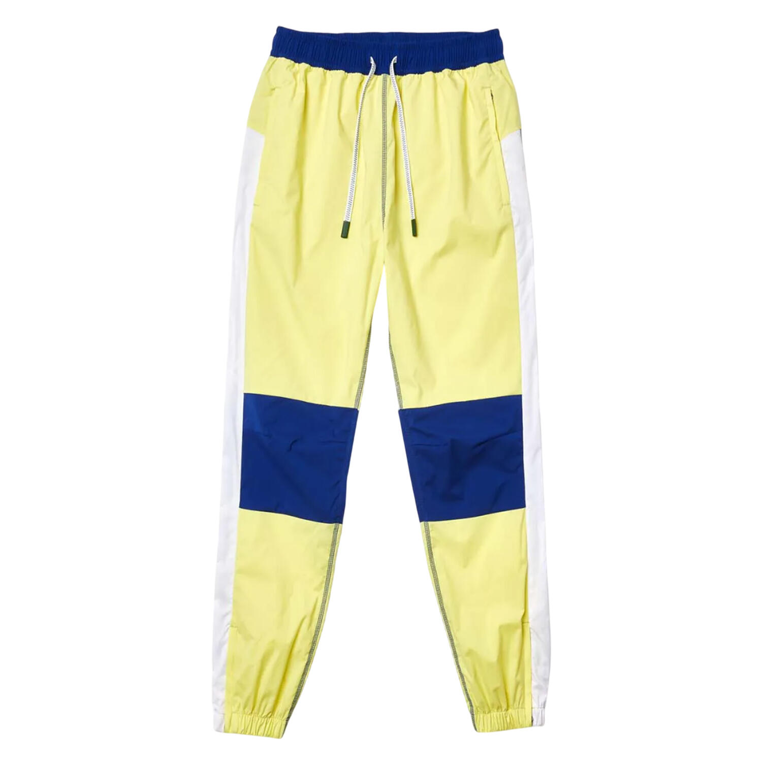 LACOSTE Pantaloni da jogging donna Lacoste giallo/blu in poliestere, regolabili