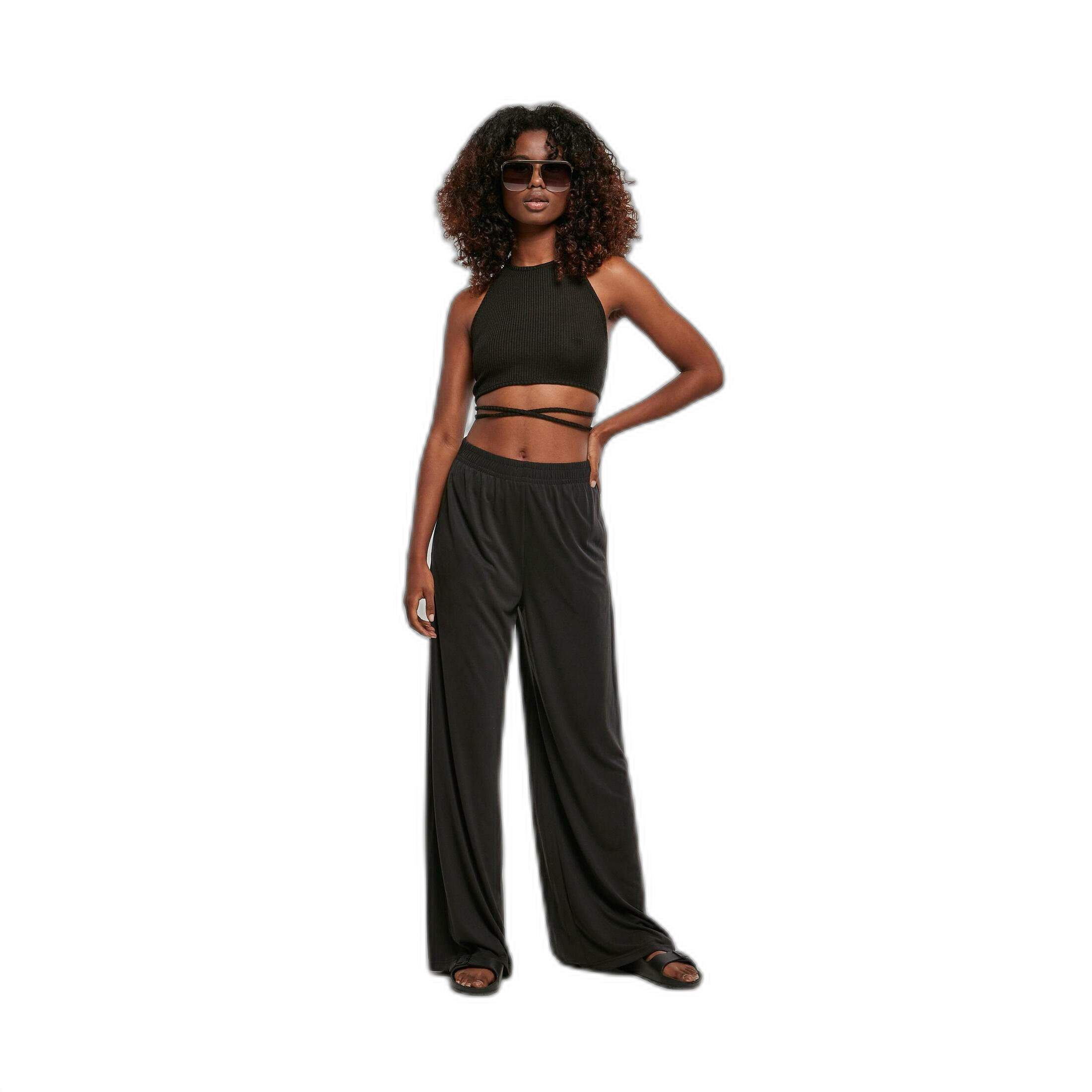 Urban Classics - Débardeur Court Trapèze Côtelé Femme Urban Classics Gt - Débardeur - Noir - 52 2xl - Decathlon