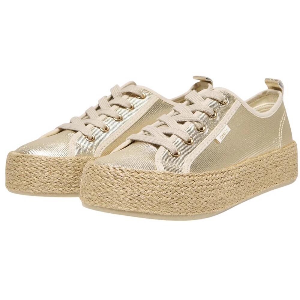 ONLY Womens/Ladies Onlida 1 Trainers (Gold)