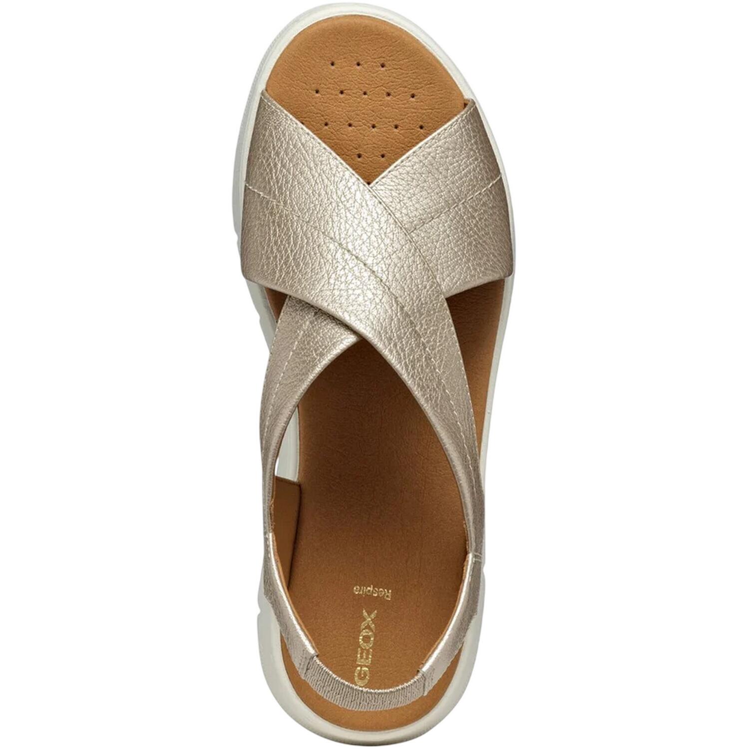 Womens/Ladies D Dandra 40 Sandals (Light Gold) 3/4