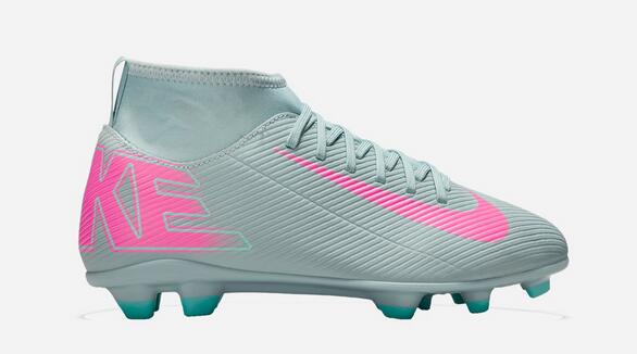 Scarpe calcio ragazzo nike jr superfly 10 club fg/mg - grigio 3/6