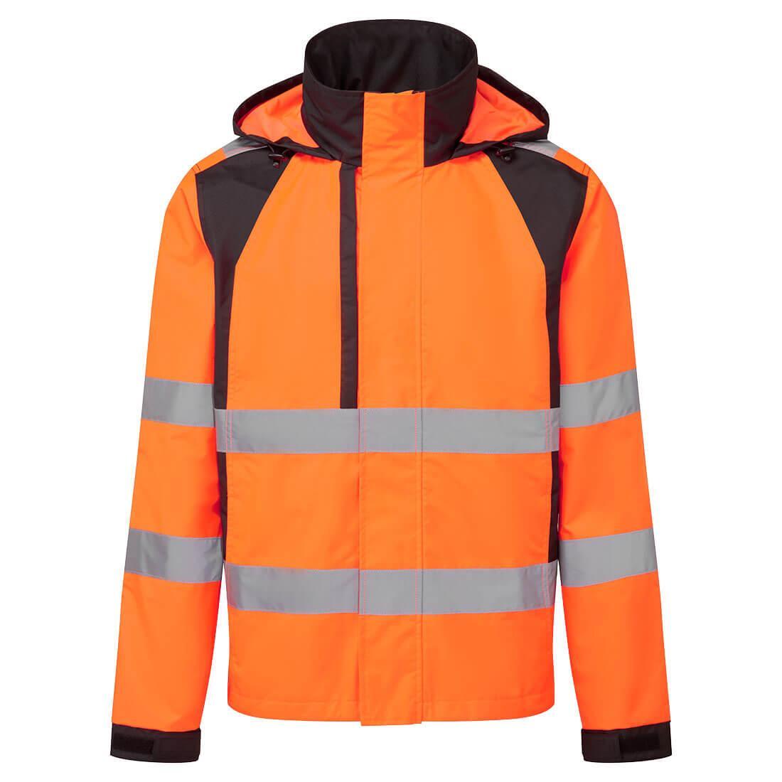 Unisex Adult WX2 Friendly HiVis Waterproof Jacket (Orange/Black) 1/3
