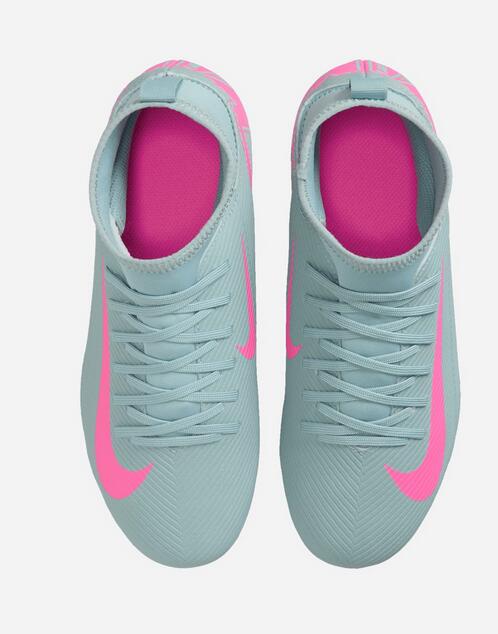 Scarpe calcio ragazzo nike jr superfly 10 club fg/mg - grigio 4/6