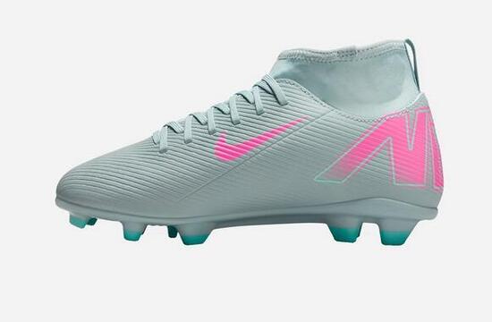 Scarpe calcio ragazzo nike jr superfly 10 club fg/mg - grigio