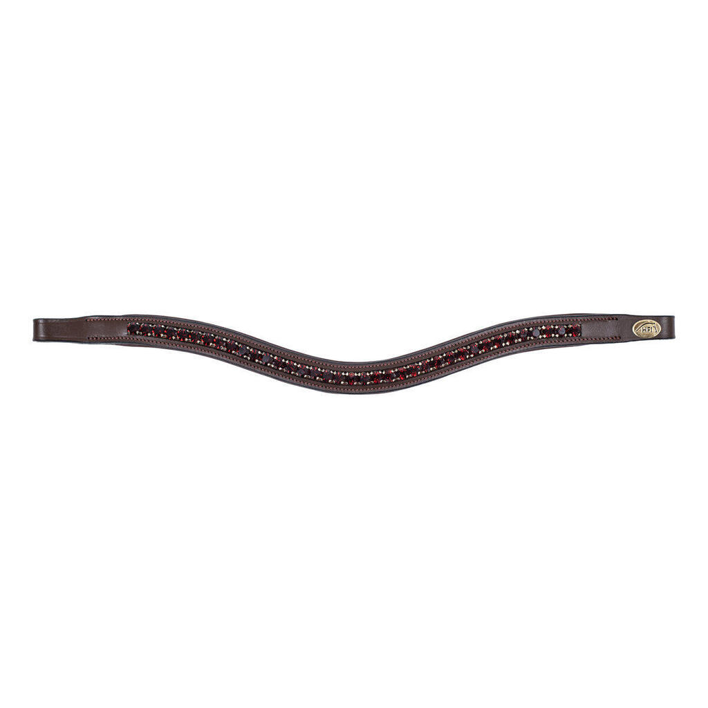 Frontal for horse HFI Padded Wave + Strass
