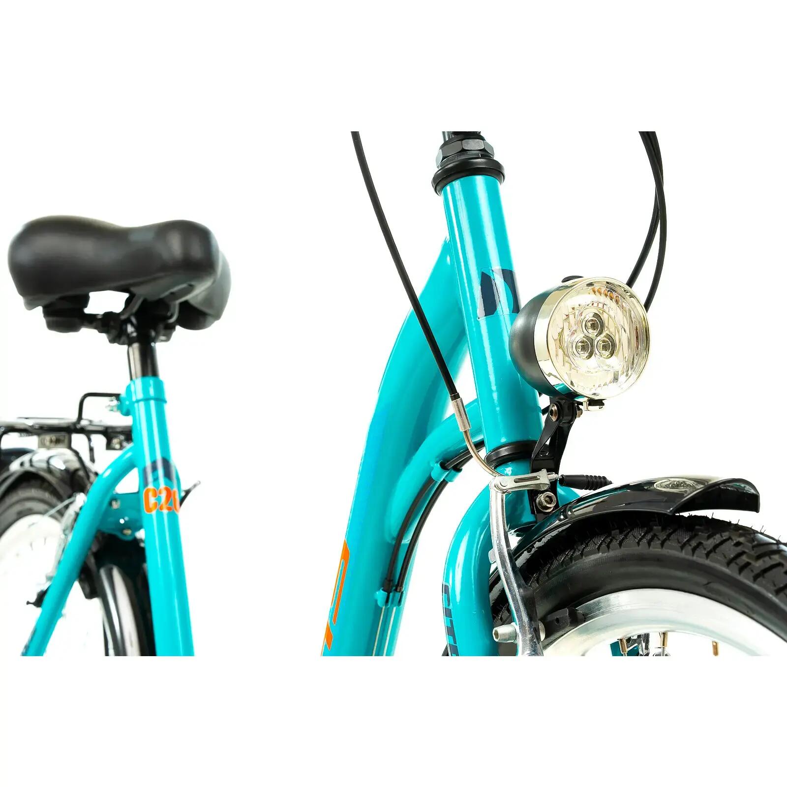 DHS Citadinne 26034 stadsfiets - 26 inch, L, turkoois 6/8