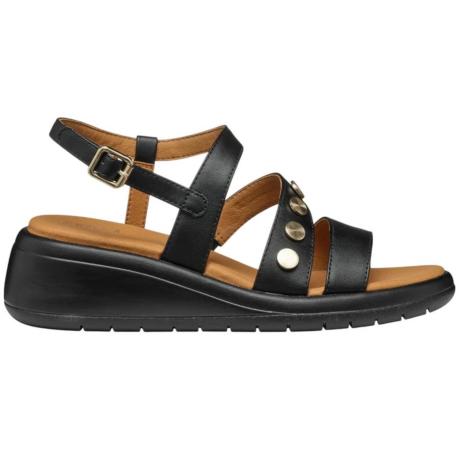 Womens/Ladies D Meliconia Sandals (Black) 3/4