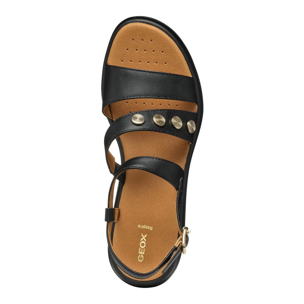 Womens/Ladies D Meliconia Sandals (Black) 4/4