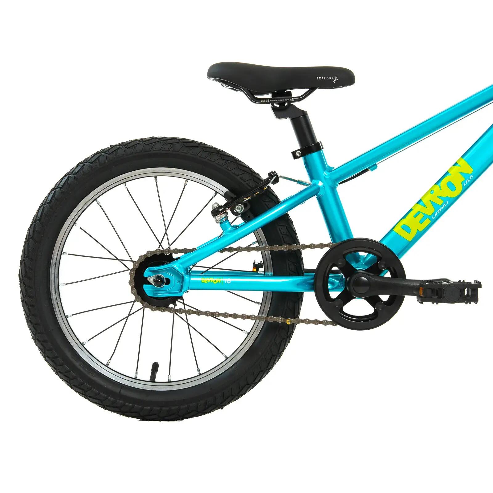 Bicicleta Infantil Devron Urbio U1.6 Super Light - 16 polegadas, Azul-Verde 5/7