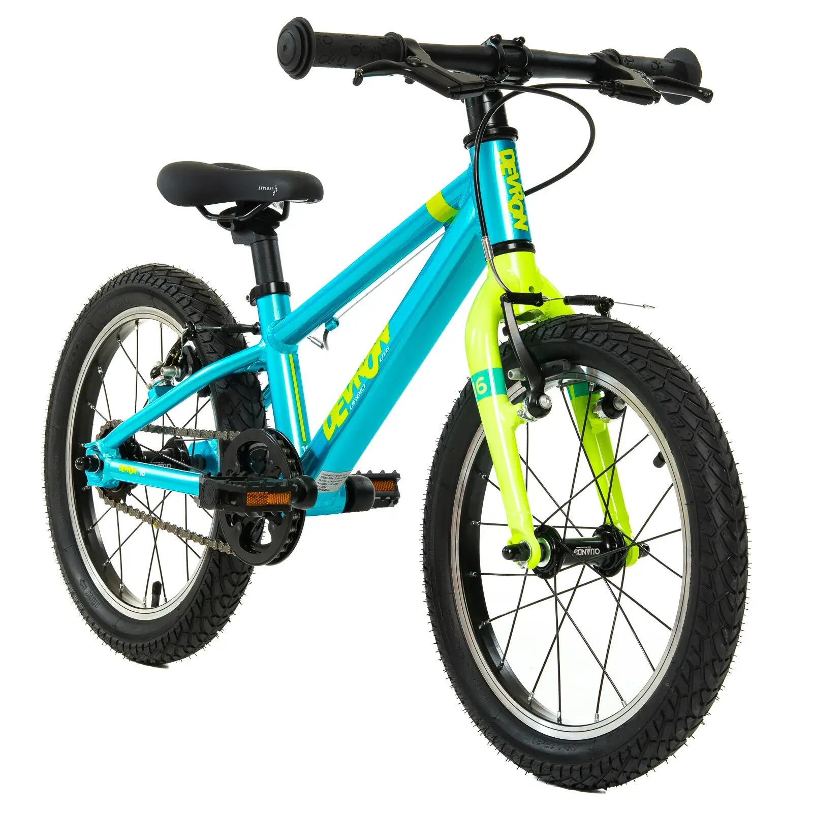 Bicicleta Infantil Devron Urbio U1.6 Super Light - 16 polegadas, Azul-Verde 2/7