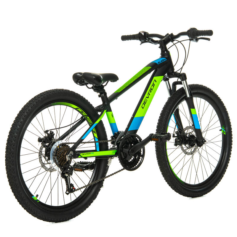 Devron Alaska Bicicletă copii 24 Inch, Negru-Verde