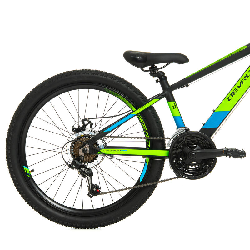 Devron Alaska Bicicletă copii 24 Inch, Negru-Verde
