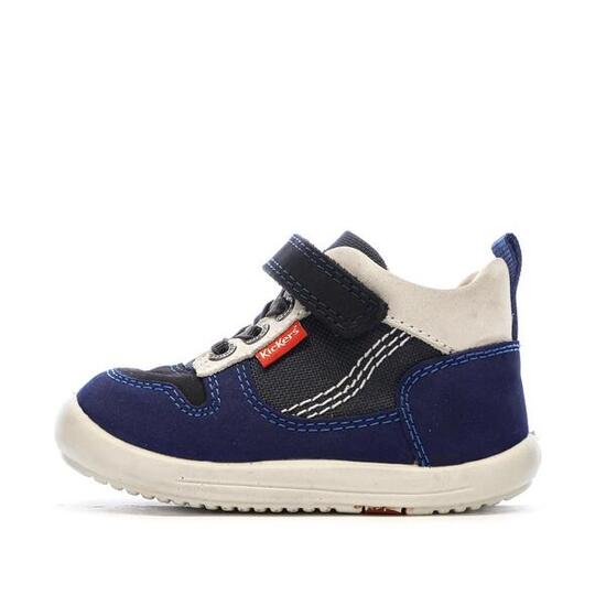 Baskets Hautes Marine Garçon Kickers Bottillon