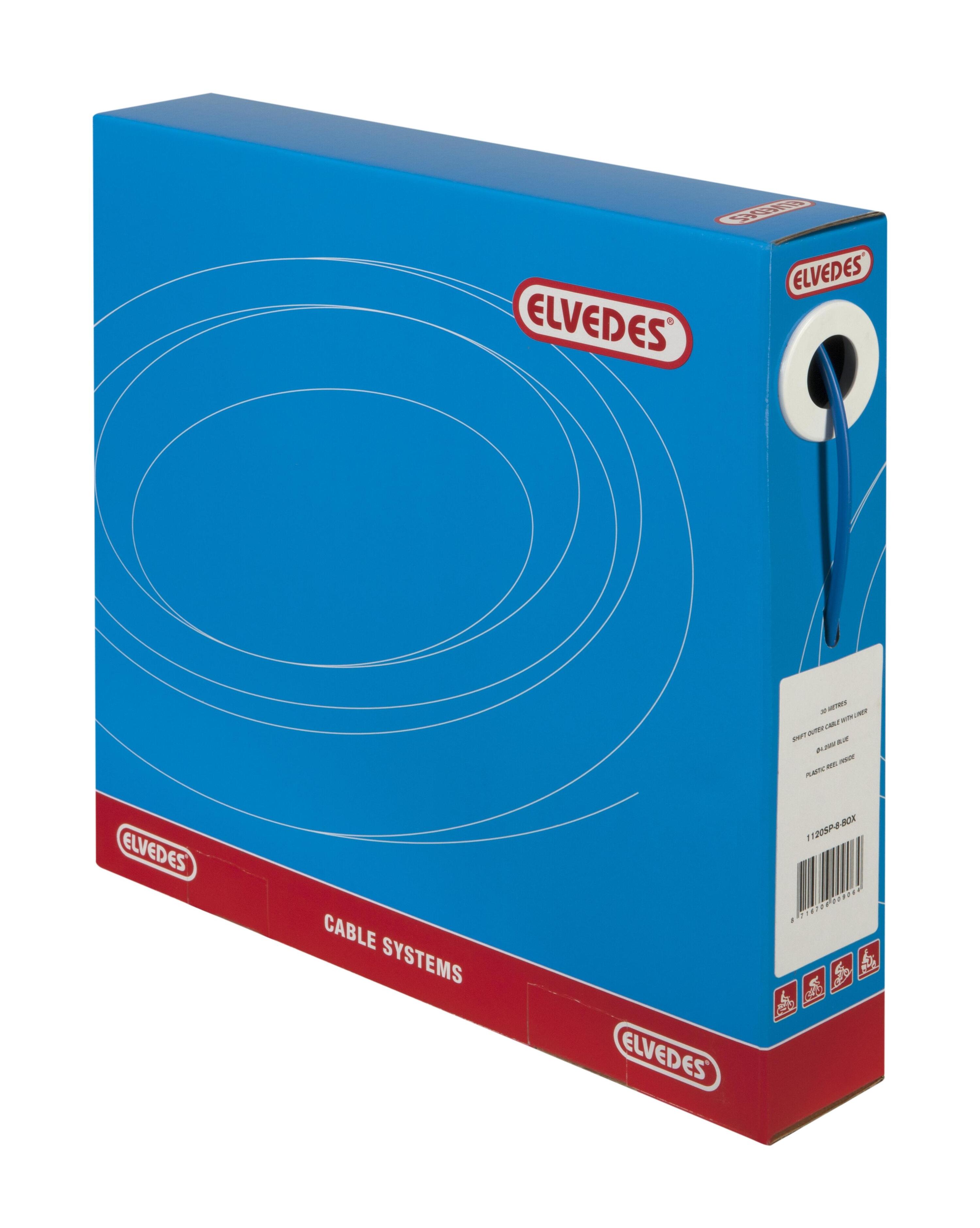 ELVEDES Cavo esterno Schakel 30 m Ø4,2 mm con rivestimento in teflon, blu.