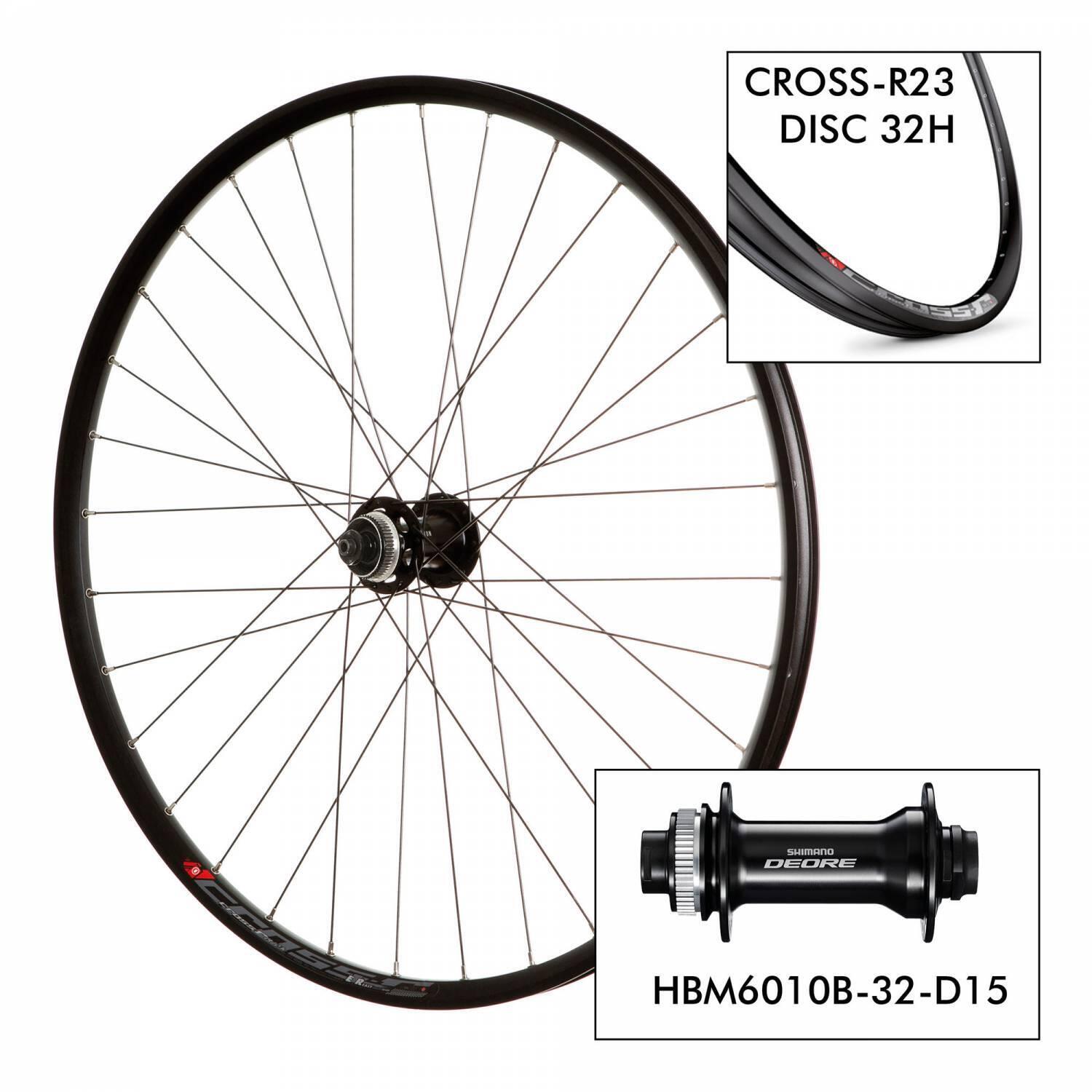 MACH1 Ruota della bicicletta Mach1 D. Cross-R23 32H - M6010 15x100
