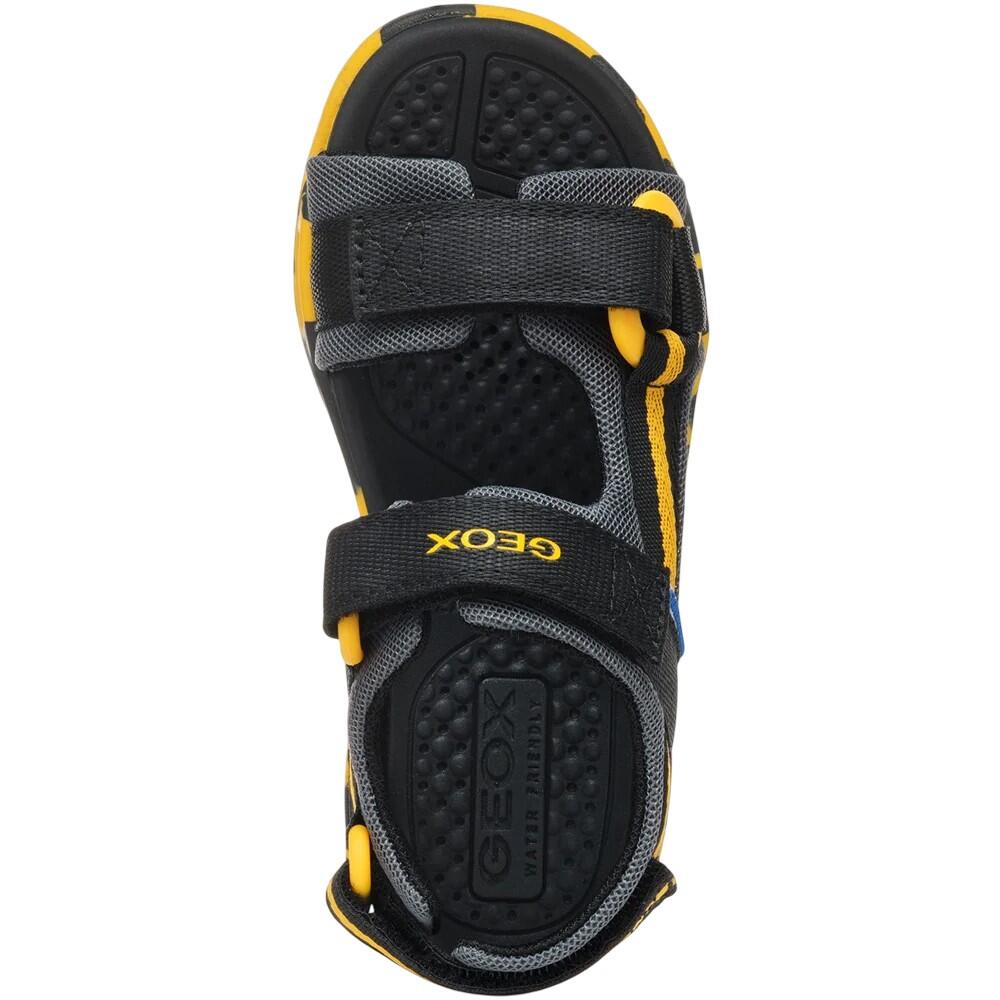 Boys Borealis Sandals (Black/Yellow) 5/5